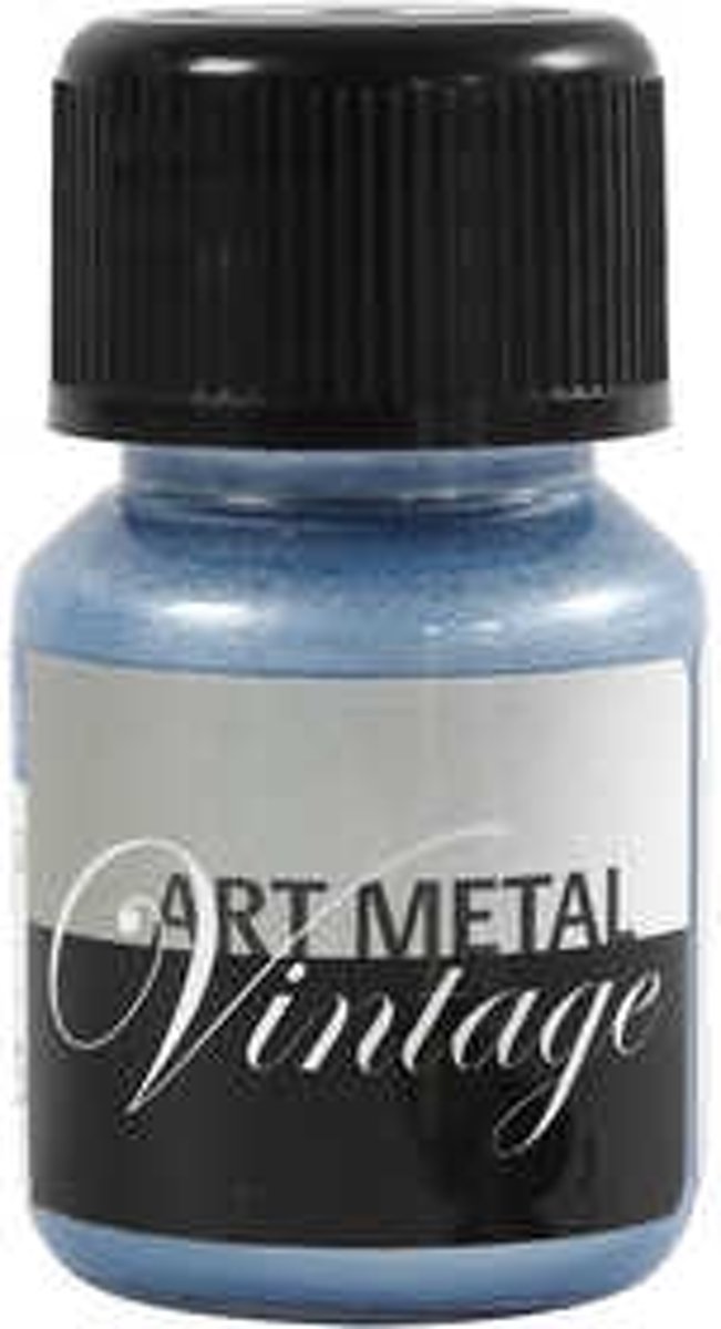 Art Metal verf, Parelmoer blauw, 30ml [HOB-307120]